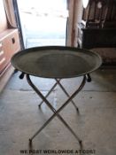 A quantity of folding butler's tables