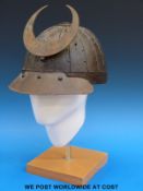 A Japanese Edo period Kabuto (Hachi) with crescent shaped maedate