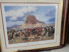 Two prints of the Zulu Wars 'The Final Stand of the 24th Regiment of Foot,