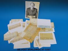 A collection of approximately 50 signed cards, high ranking and decorated Army officers,
