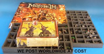 A large collection of Warhammer figures,