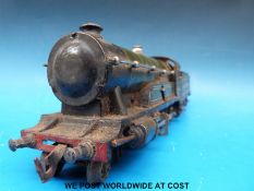 Bing 0 gauge clock work 4-6-0 GWR locomotive and tender 'Windsor Castle' 4460 together with key,