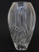 Waterford Crystal Marquis pattern cut glass vase (16cm tall) together with a Waterford cut glass
