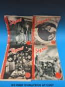 Four copies of the German propaganda magazine 'Signal', one copy in English,