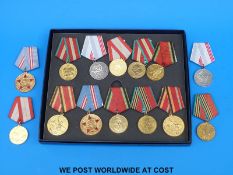 A quantity of Russian WWI commemorative medals