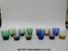 Two sets of Maastricht Holland carnival glass beakers, both in original boxes.