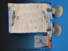 Two aluminium commemorative WWII bells,