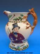 A large Crown Devon musical jug John Peel (20cm tall)