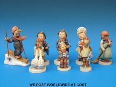 Eight Goebel Hummel figures including some early examples