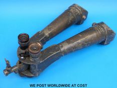 A German military WWI binocular periscope marked A-G Hahn Cassel H/6400 Gi SF.14 G.