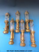 Six GWR replica lamps
