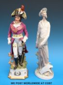 A Lladro figure of Don Quixote and a Napoleon figure