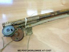 Vintage fishing rods and reels including split cane J.J. Walker Bampton and Co., Graham and Co.