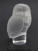 Lalique glass model of an owl,