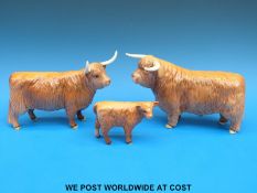 A Beswick Highland bull,