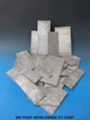 A quantity of British Leyland printing plates including TR7,