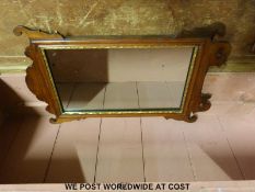 A 19th century fretwork mirror,