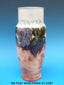 A Royal Doulton vase with blackberry and grape design (30.