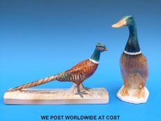 A Beswick pheasant and Beswick duck