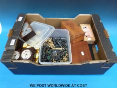 Seven various chess sets and two bakelite chess timers