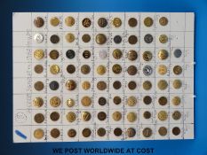 Seventy eight Harriers, Beagles and Staghounds hunting buttons including Anglesey , Boddington,