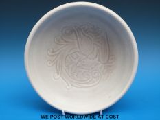 Royal Lancastrian shallow bowl by WS Mycock,