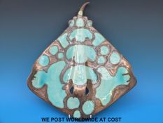 A ceramic model of a ray/fish impressed CMB verso (45cm long)