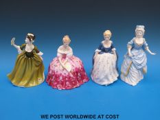 Four Royal Doulton figurines Christine (HN3767), Simone (HN2378),