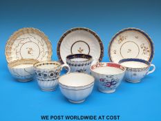 A collection of mostly first period Worcester tea bowls,