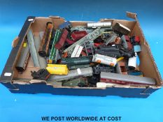 Hornby 00 gauge locomotives together with a collection of carriages and wagons some in original