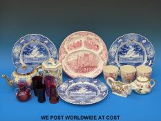 Three Wedgwood plates Postgraduate School U.S.