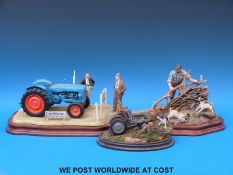 Two Border Fine Arts figure groups and a similar Country Artists group