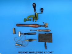 A collection of cartridge loading tools to include an eprouvette