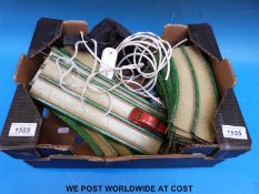 A vintage Marx Streamline Speedway tinplate figure of eight raceway with two clockwork cars