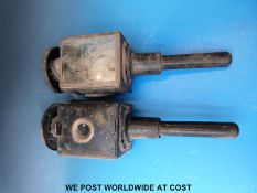 A pair of coaching lamps