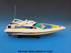 A remote control boat