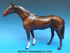 A Beswick large racehorse