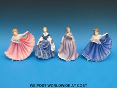 Four Royal Doulton figures comprising Elaine x 2,
