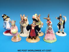 Royal Doulton Bunnykins figures, 'Polly' with certificate, Love Heart, Birthday Girl, Wedding Day,