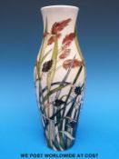 A Moorcroft vase decorated with grasses,
