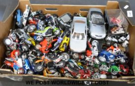 Over fifty Minichamps and other diecast model motorbikes