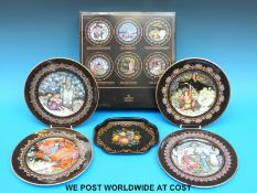 A collection of Heinrich, Villeroy & Boch Russian Fairy Tales plates, five in total,