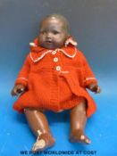 Armand Marseille bisque headed black doll