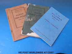 A quantity of mainly 1930's car manuals etc to include Morris Major & Oxford