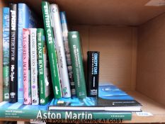 A quantity of classic and similar motoring books including Rover, Jaguar, MG etc.