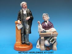 Two Royal Doulton figures Schoolmarm and The Lawyer