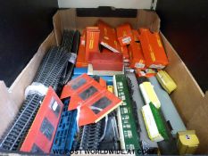 A Hornby train set including locomotives, rolling stock,