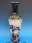 A Hannah Barlow for Royal Doulton vase,