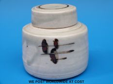 A Frank Smith studio pottery ginger jar (8cm tall)