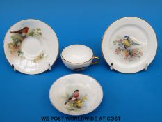 Four small Royal Worcester items including cup, dish,